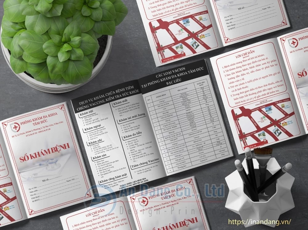 Mẫu catalogue đẹp giới thiệu các dịch vụ khám, chữa bệnh cho phòng khám đa khoa Tâm Đức