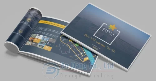 Mẫu catalogue đẹp, tinh tế do In An Đăng thiết kế cho dự án bất động sản Stella