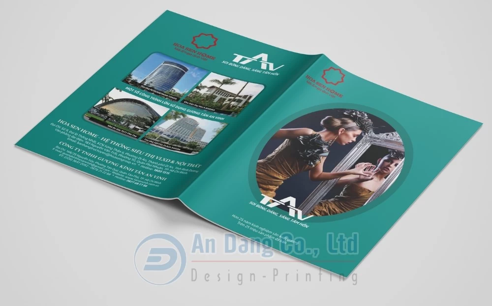 Mẫu catalogue chuyên nghiệp giới thiệu các sản phẩm gương kính do In An Đăng thiết kế