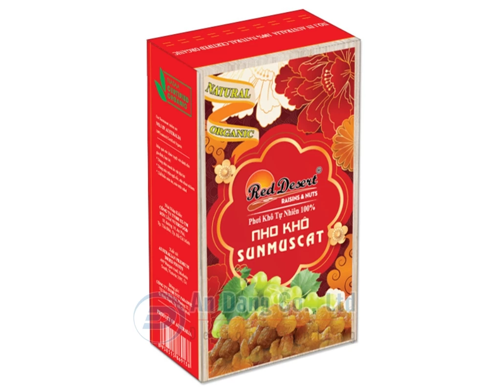 Hộp giấy đựng thực phẩm cho thương hiệu Red Desert mẫu 1
