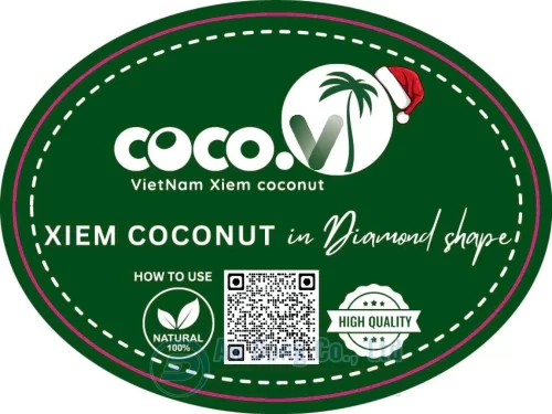 Mẫu tem dán thương hiệu cho công ty Trái Cây 76
