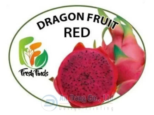 Mẫu nhãn dán thương hiệu cho sản phẩm thanh long