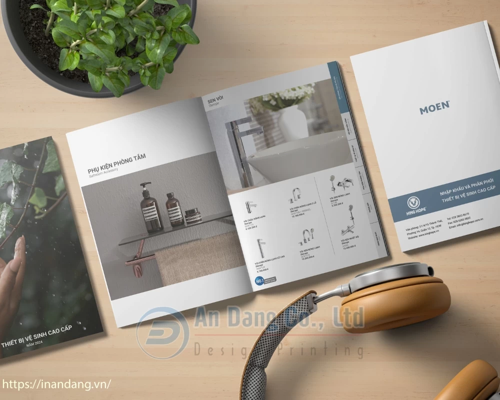 Catalogue sản phẩm sử dụng hình ảnh rõ nét, chất lượng cao