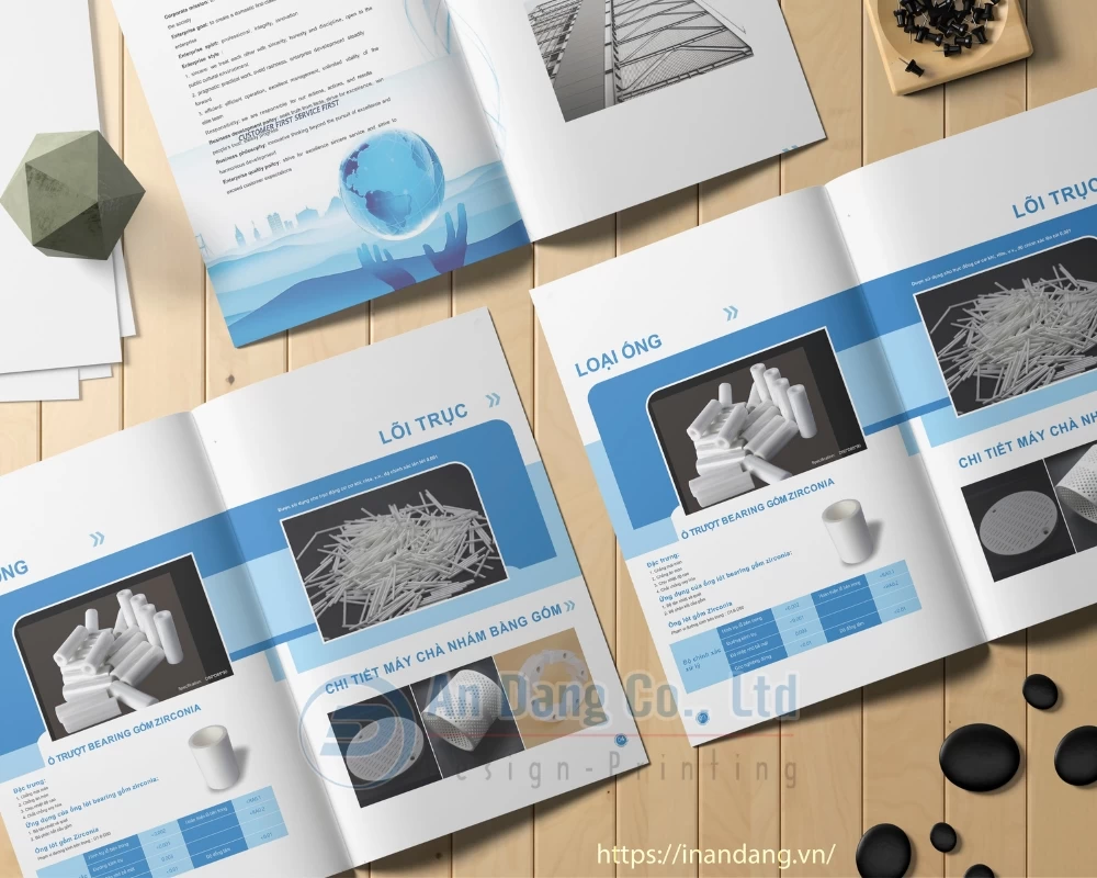 Mẫu thiết kế catalogue sản phẩm cho ngành cơ khí