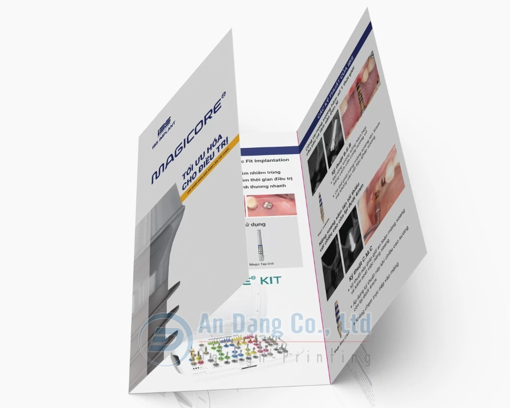 Mẫu thiết kế tờ rơi gấp 3 của In An Đăng