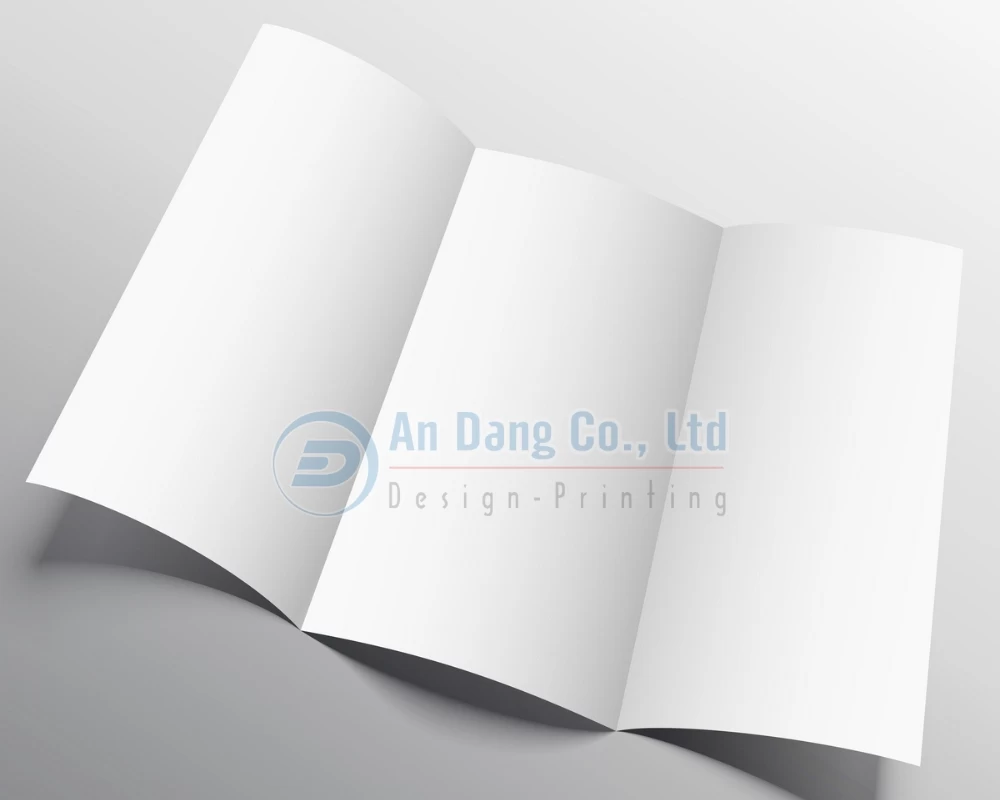 Mẫu tờ rơi gấp 3 dạng Trifold