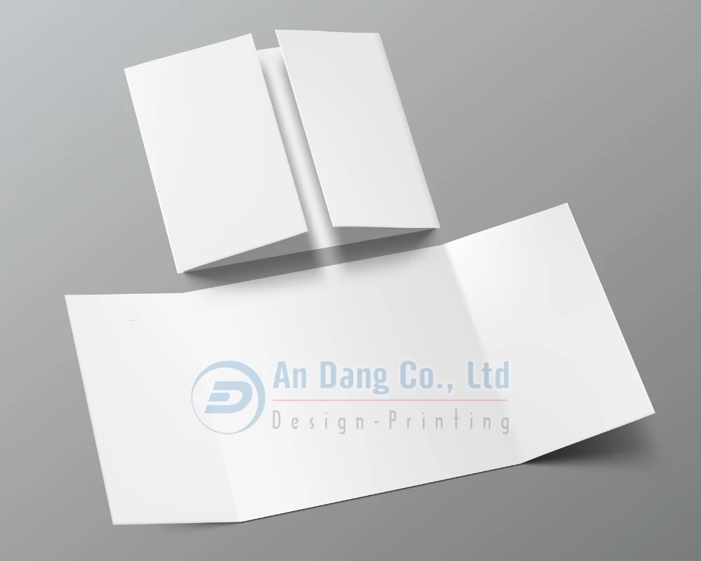 Mẫu tờ rơi gấp 3 dạng Gate Fold