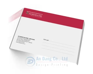 Mẫu phong bì thư do In An Đăng thiết kế cho ngân hàng Agribank