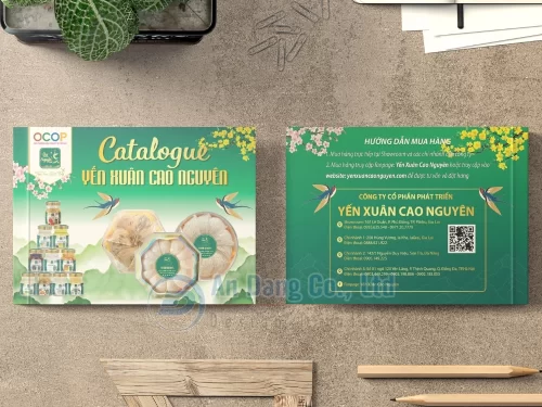 Mẫu catalogue thực phẩm do In An Đăng thiết kế