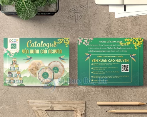 Mẫu catalogue thực phẩm do In An Đăng thiết kế