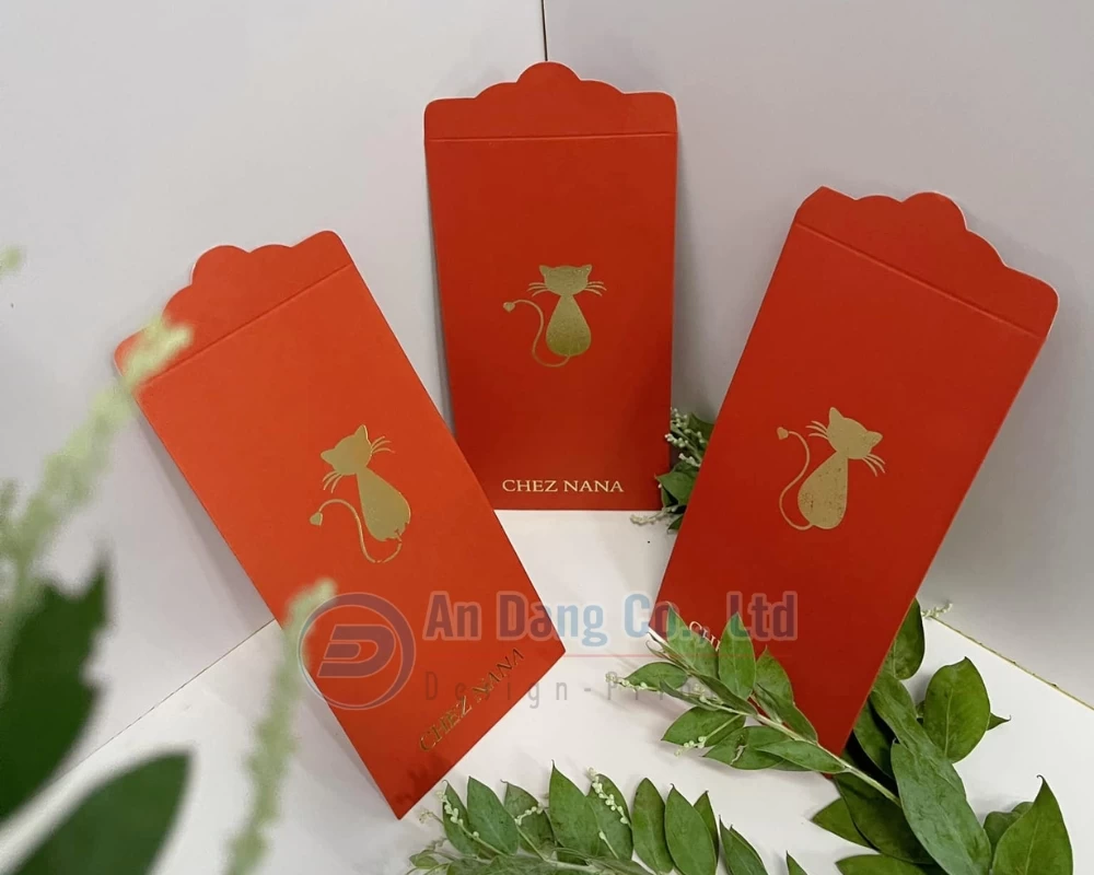 Mẫu bao lì xì in nhũ