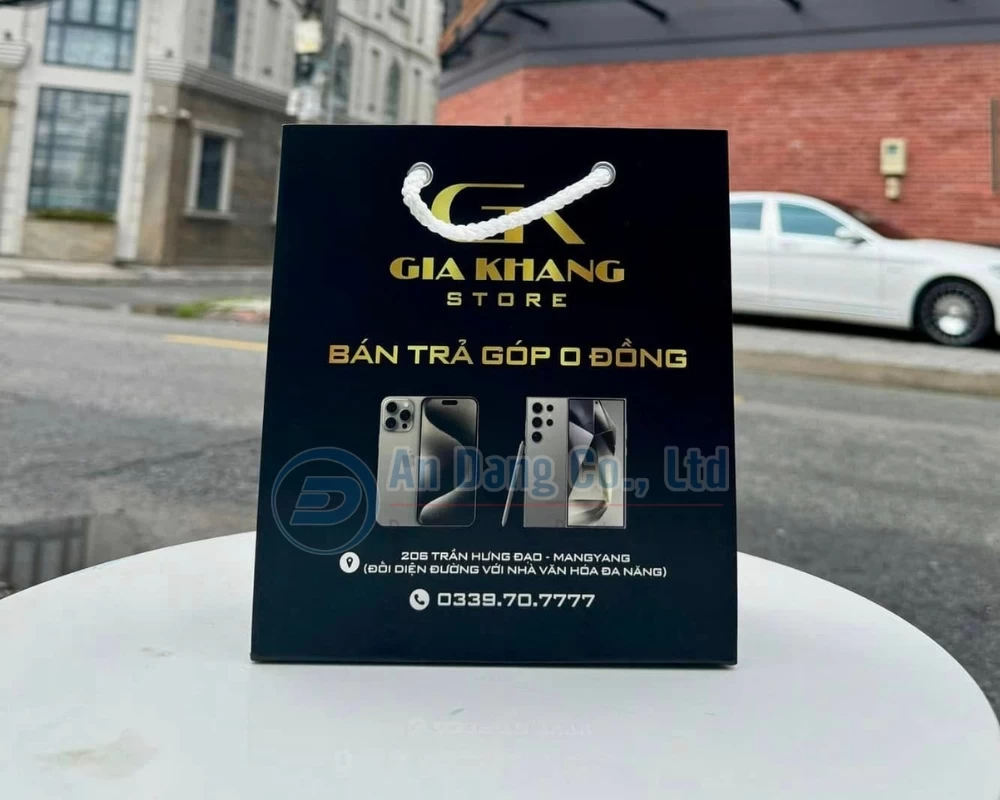 Mẫu túi giấy in nhũ