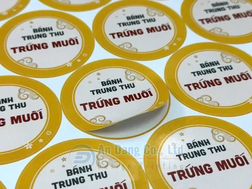 Mẫu tem bánh trung thu do In An Đăng thiết kế