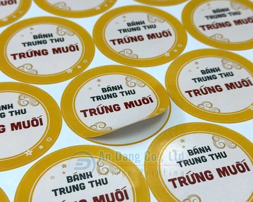 Mẫu tem bánh trung thu do In An Đăng thiết kế