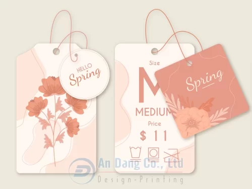 Mẫu thẻ treo cho mặt hàng thời trang