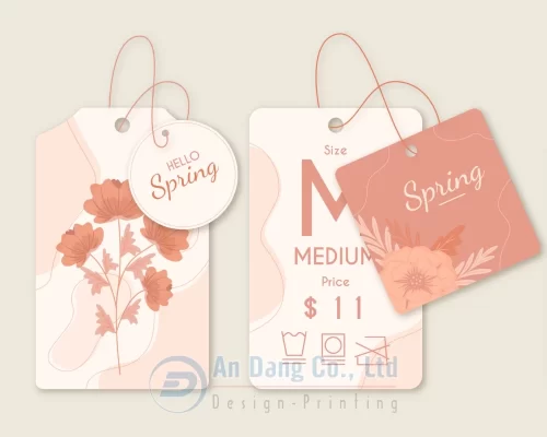 Mẫu thẻ treo cho mặt hàng thời trang