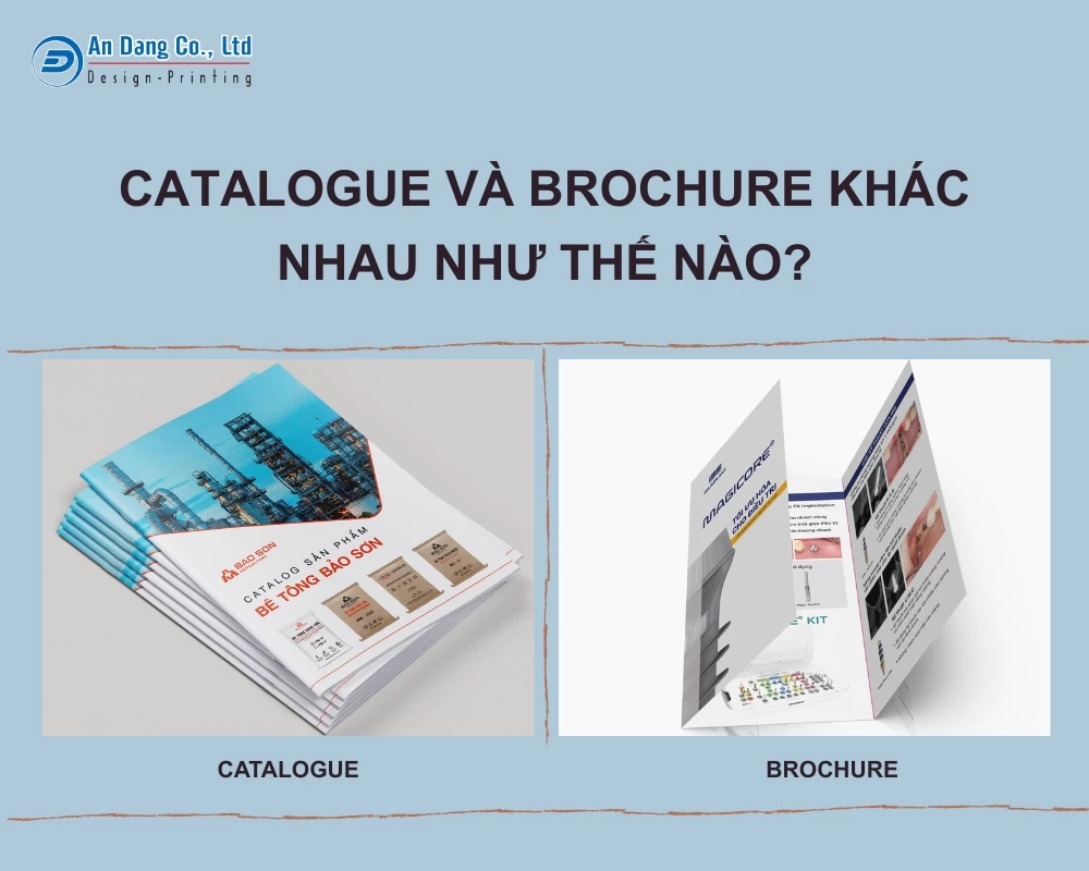 Catalogue và brochure khác nhau như thế nào?