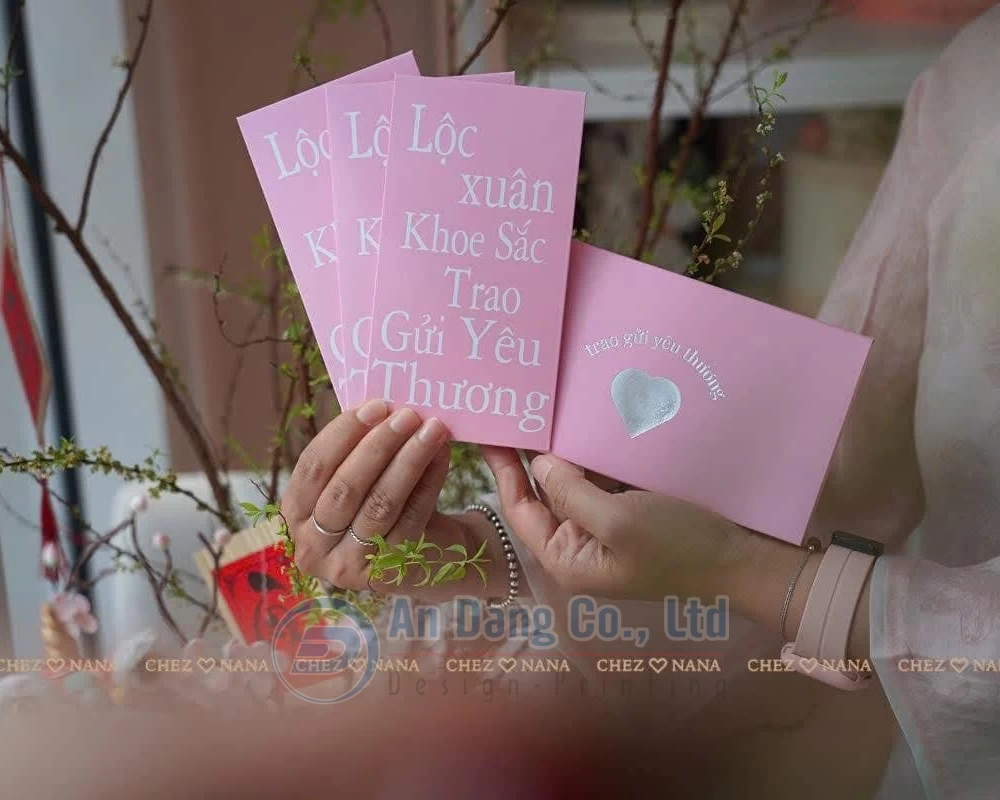 Phong bao lì xì được in từ giấy Ford