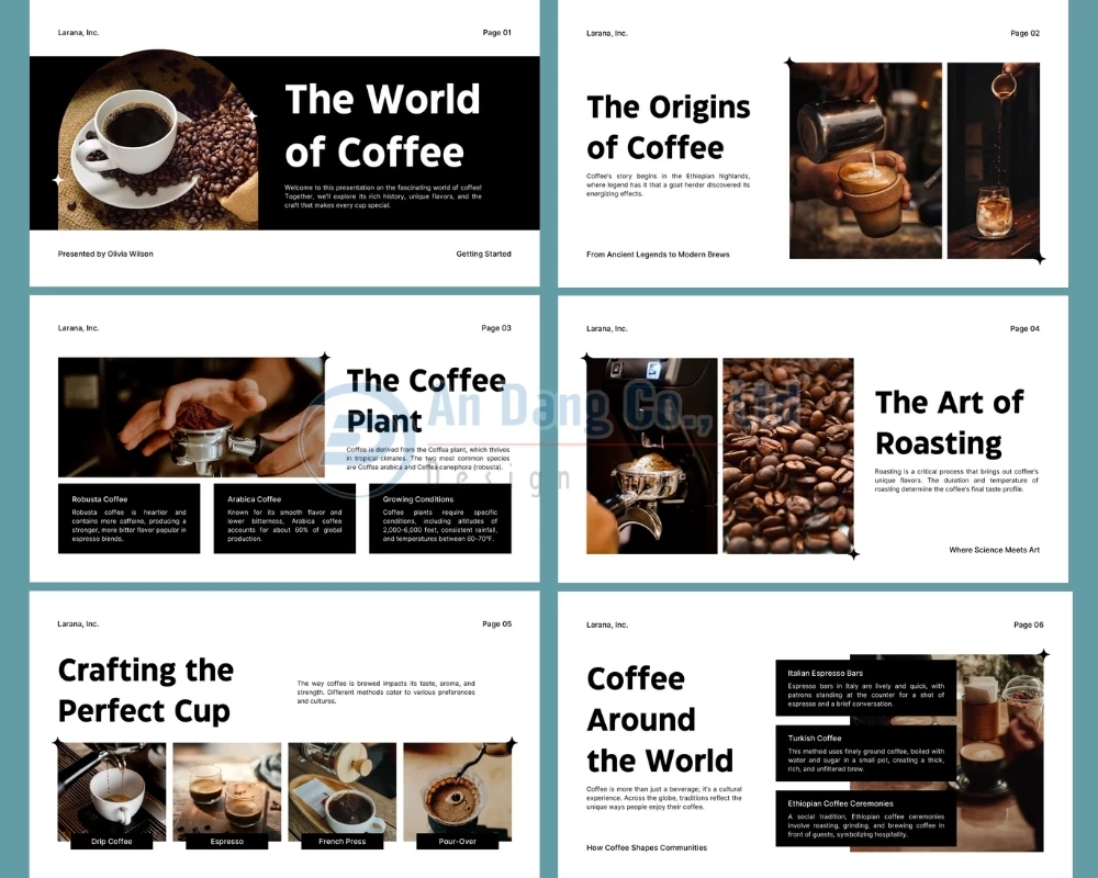 Mẫu catalogue cà phê 2
