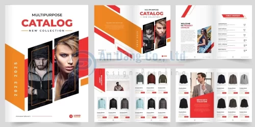 Mẫu catalogue giới thiệu các sản phẩm thời trang nam, nữ