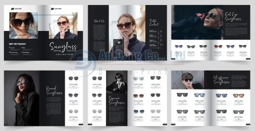 Mẫu catalogue thời trang giới thiệu bộ sưu tập kính mắt
