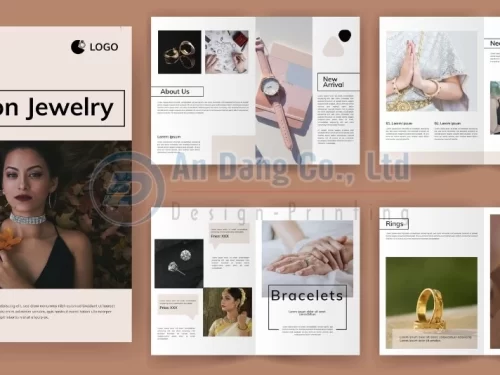 Mẫu catalogue giới thiệu bộ sưu tập phụ kiện thời trang nữ