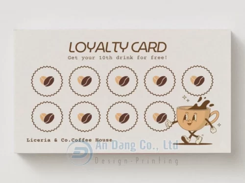 Mẫu thẻ khách hàng thân thiết cho quán cà phê