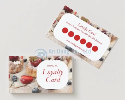 Mẫu thẻ khách hàng thân thiết cho tiệm bánh ngọt