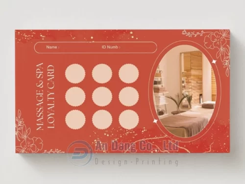 Mẫu thẻ thành viên cho đơn vị spa
