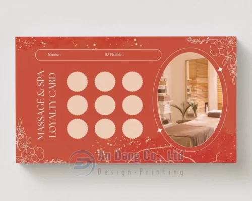 Mẫu thẻ thành viên cho đơn vị spa
