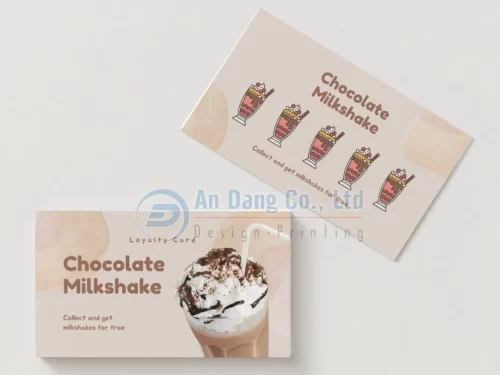 Mẫu phiếu tích điểm tặng quà cho quán nước