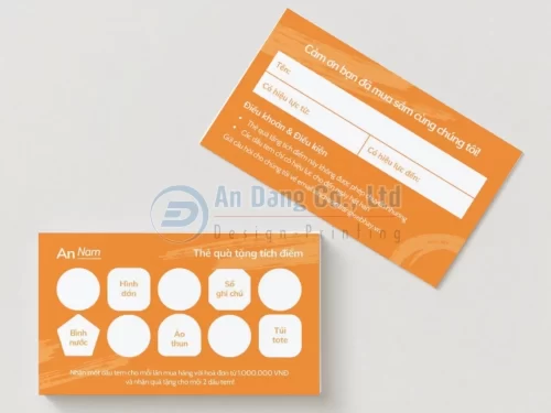Thẻ quà tặng tích điểm của cửa hàng An Nam