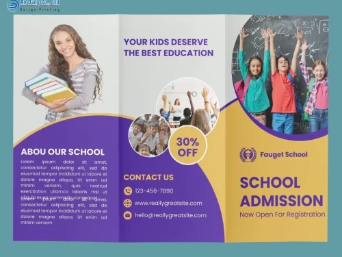Mẫu brochure tuyển sinh