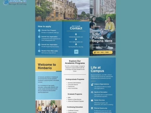 Mẫu 9 - brochure giới thiệu kỳ tuyển sinh của trường đại học