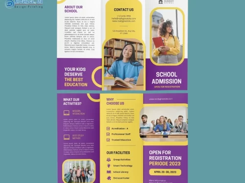 Mẫu 13 - brochure quảng cáo khóa học của nhà trường