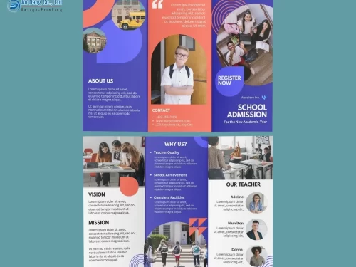 Mẫu 14 - brochure tuyển sinh độc đáo, sáng tạo