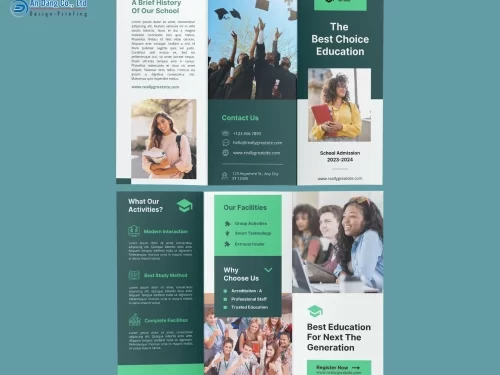 Mẫu 16 - brochure cung cấp thông tin tuyển sinh của trường đại học