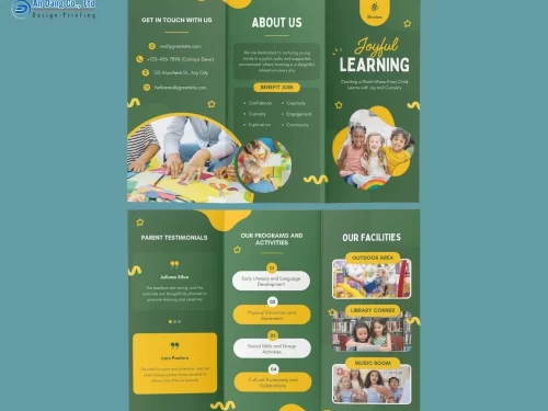 Mẫu 19 - brochure tuyển sinh ấn tượng cho trường mẫu giáo