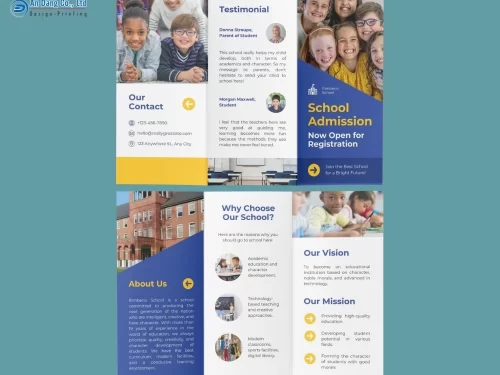 Mẫu 2 - brochure tuyển sinh chuyên nghiệp cho trường cấp 1
