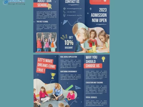 Mẫu 5 - brochure tuyển sinh chuyên nghiệp, bắt mắt