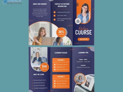 Mẫu 6 - brochure quảng cáo khóa học online