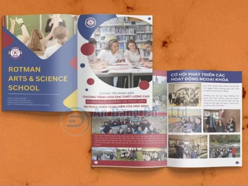 Mẫu catalogue giáo dục cho trường học ROTMAN