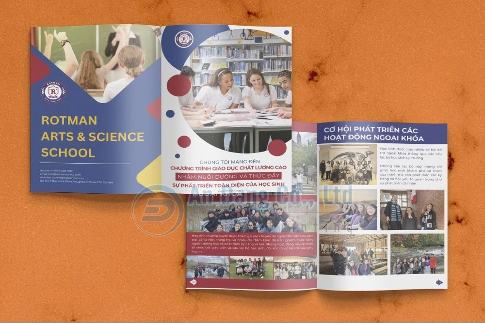 Mẫu catalogue giáo dục cho trường học ROTMAN