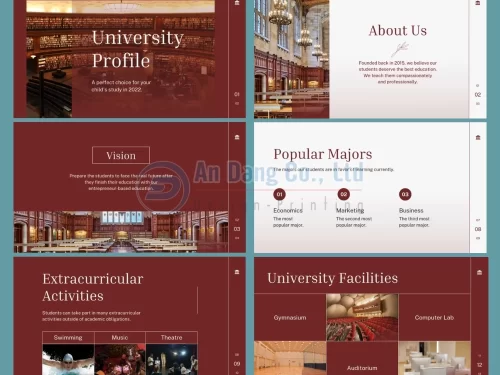 Mẫu catalogue giáo dục chuyên nghiệp cho trường đại học
