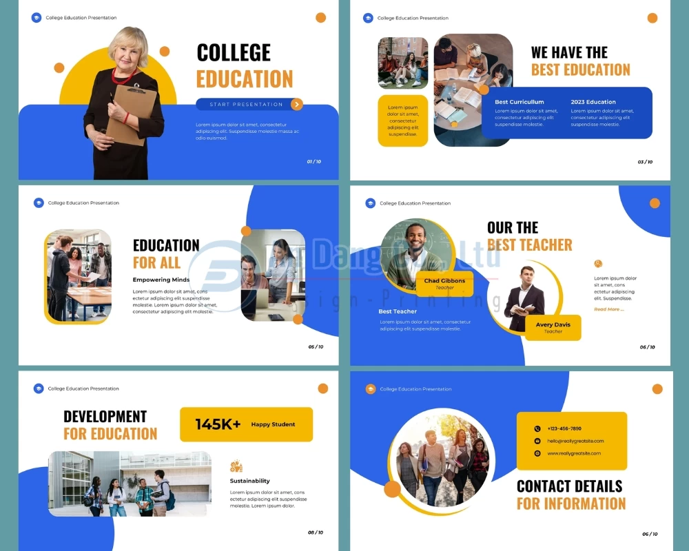 Mẫu catalogue ngành giáo dục chuyên nghiệp, bắt mắt