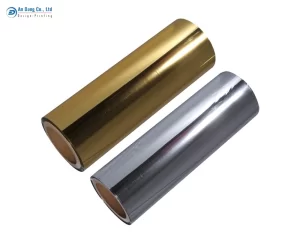 Cuộn giấy metalize màu vàng và bạc