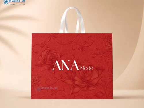 Mẫu túi giấy cho shop thời trang Ana Mode
