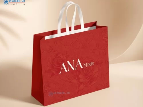 Mẫu túi giấy cho shop thời trang Ana Mode