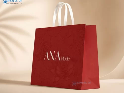 Mẫu túi giấy cho shop thời trang Ana Mode