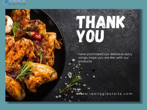 Mẫu thẻ cảm ơn cho quán ăn